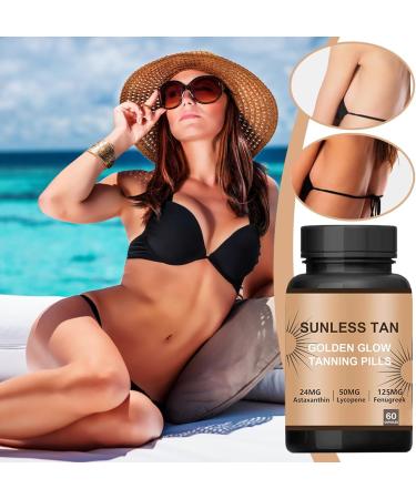  Iouyjiu Drinkable Tanning Drops Sunless Tanner Nourishing Liquid No Sun Exposure Required Hydrating Formula Ideal for Travel Outdoor Activities Business Trips and School 60 ml - Buy Online on GoSupps.com