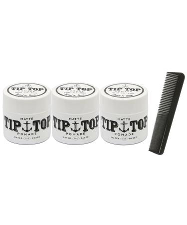 TIP TOP Matte Water Based Medium Hold Pomade 4.25oz Pack of 3 - Buy Online on GoSupps.com