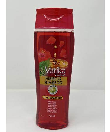 Vatika Naturals Hibiscus Shampoo 425 ml | With Bio-Actives | Hair Revitalizing Shampoo
