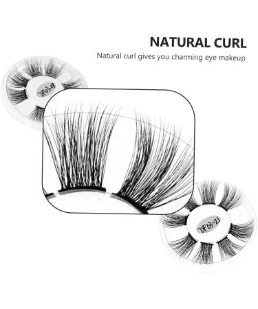 minkissy 3boxes Fake Eyelashes Costume Eye Lashes Eyelashes Extension Practice Fiber Eyelashes Makeup Accessories Natural Dense Eyelashes Chic Eyelashes Ladies Curly Decorate Chemical Fiber - Buy Online on GoSupps.com