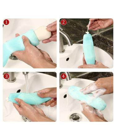 Exfoliating Mesh Soap Pouch - Bubble Foam Net for Body & Facial Cleaning | Random Colors - Pack of 10 - Buy Online on GoSupps.com