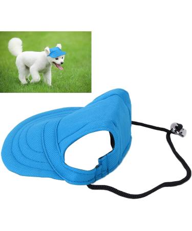 Blue Psop Dog Baseball Cap with Ear Holes - Stylish Sun Hat for Puppies & Small Dogs - Buy Online on GoSupps.com