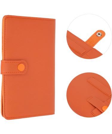 Nail Tips Storage Container Bag Portable PU Zipper Multipurpose Nail Drill Bits Organizer Bag for Salon (Orange) - Buy Online on GoSupps.com