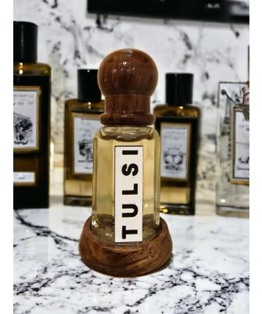 Tulsi Unisex Premium Attar - Divine Aroma of Sacred Basil Leaves Itar Unisex Fragrance for women and men Perfume Oil Scent Spray Long Lasting Atar Size Volume: 12ML (0.4 Fl Oz)
