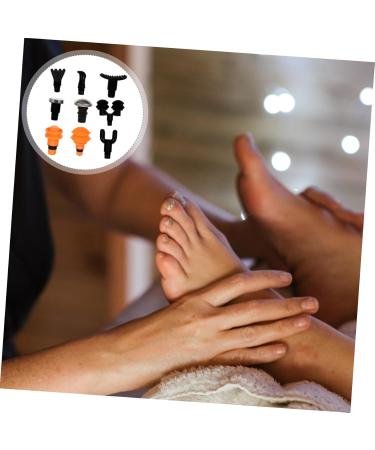 Beavorty 5 Sets of 9-Piece Massage Head & Interchangeable Fascia Accessories for Body Massage Devices - Black - Buy Online on GoSupps.com