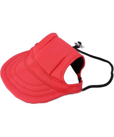 Psop Dog Baseball Cap - Stylish Pet Sun Hat with Ear Holes for Dogs - Red XL - Buy Online on GoSupps.com