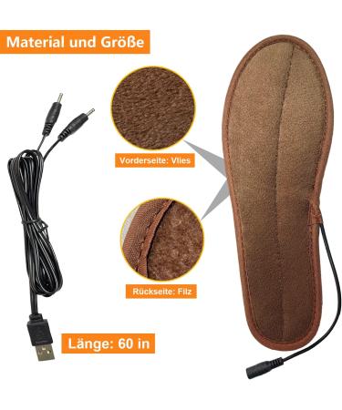 Shop Heated Insoles & USB Foot Warmers - Washable Heating Pillows for Men (39-40) - Ultimate Comfort & Warmth - Buy Online on GoSupps.com
