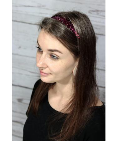 Kenz Laurenz Sequin Headband Pack - Set of 12 Glitter Elastic Stretch Fashion Headbands for Teens, Girls, Women - Perfect for Volleyball, Basketball Teams - Sparkly Hair Accessories - Buy Online on GoSupps.com