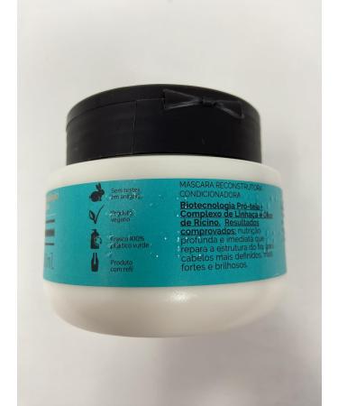 Natura Linha Lumina Reconstruction Mask for Curly Hair - 250ml | Shop Internationally - Buy Online on GoSupps.com