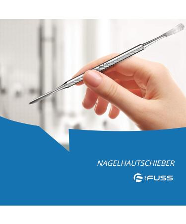 Mr. Fuss Cuticle Pusher Stainless Steel 2-Sided Modelling Tip Spatula - Buy Online on GoSupps.com