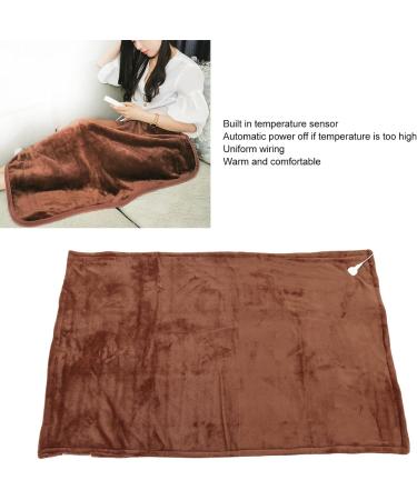 Zerodis Heating Pad - Soft Flannel Electric Blanket (150x80) EU Plug 220V | Cozy Household Comfort in Coffee Color - Buy Online on GoSupps.com