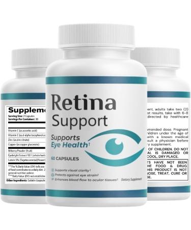 (Pack 3) Retina Supplement Capsules VisionClear Pills - Maximum Strength Supplement for VisionVitamin (180 Capsules) - Buy Online on GoSupps.com