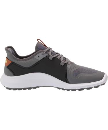 PUMA Men's Ignite Fasten8 Golf Shoe 10.5 - Quiet Shade/Gold/Puma Black - Buy Online on GoSupps.com