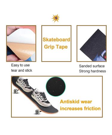 VIOSUN 9 x 33 Comic Design Skateboard Grip Tape | Longboard & Scooter Sandpaper - Buy Online on GoSupps.com