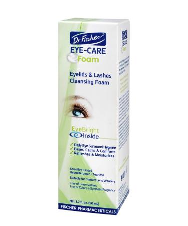Dr. Fischer Eye-Care Foam | Gentle Eyelid & Lashes Cleanser for Calming, Refreshing, and Moisturizing Skin Around Eyes | Tearless Formula - 1.7 fl - Buy Online on GoSupps.com