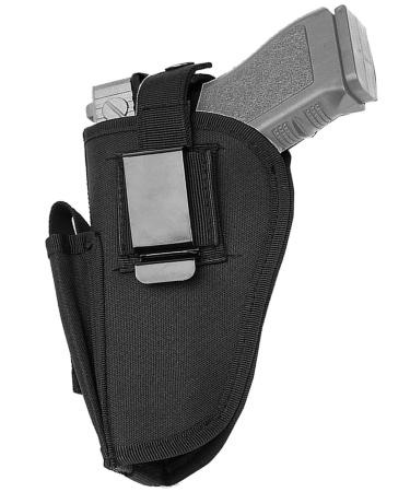 LonHon Universal Concealed Carry Holster, Inside or Outside The Waistband for Hand Draw, IWB Holster for Subcompact to Large Handguns, Black Blaci