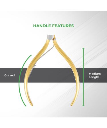 NGHIA Premium Cuticle Nipper - D-05V Jaw 14 (Stainless Steel) - Professional Nail Tools D-05v-14 - Buy Online on GoSupps.com