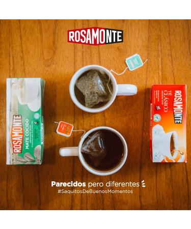  Yerbee Rosamonte Yerba Mate Tee Cocido Tradicional 50 Tea Bags (150g) - Ripening Time is 12 Months - Detox & Energy Drink - Buy Online on GoSupps.com