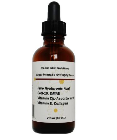Super Intensive Anti-Aging Serum Pure Hyaluronic Acid CoQ-10 Vitamin C Vitamin E Collagen and DMAE