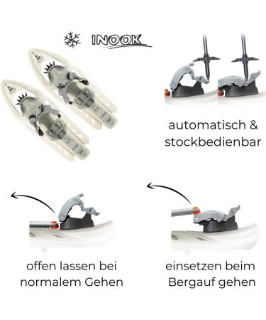 Inook Odalys Snowshoes - Climbing Aid EU 34-43 Adjustable Includes Carrying Bag Patented Features - Best for Winter Adventures - Buy Online on GoSupps.com