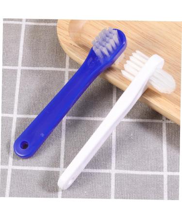 Homsfou 4-Piece Hygiene Prosthesis Cleaner - Two-Colored Toothbrush for False Teeth & Dentures Care - Buy Online on GoSupps.com