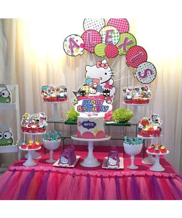 Kitty Birthday Party Cake Topper 37Pcs Hello Cat Kitty-themed Birthday Party Supplies Cupcake Decorations for Kids - Buy Online on GoSupps.com