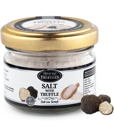Black Truffle Salt Sea Salt with Truffles Truffle Flavoured Gourmet Salt Black Truffle Condiment Seasoning with Truffle Sale con Tartufo 60g Glass jar - Buy Online on GoSupps.com