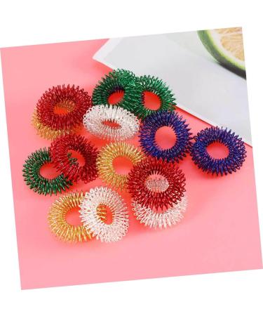 Kombiuda 6-Pack Finger Massage Rings | Acupressure Therapy Toy | Children's Finger Massager & Roller | Portable 2.8cm Finger Stimulator - Buy Online on GoSupps.com