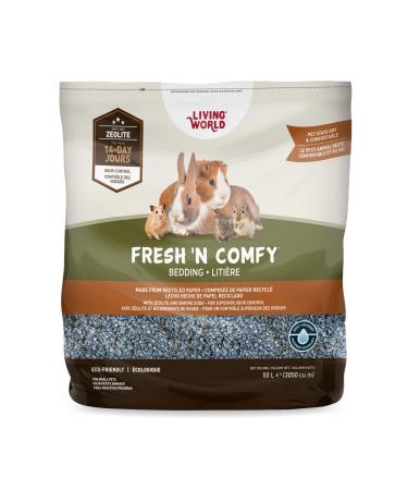 Living World 61267 Fresh 'N Comfy Bedding 50L (3050-Cubic Inch) Blue 50 l (Pack of 1) Bedding Blue