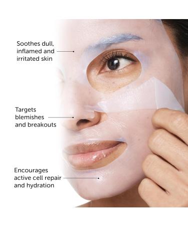 111SKIN Anti Blemish Bio Cellulose Facial Mask - Soothes Purifies & Fights Breakouts - Set of 5 Masks (0.85 oz each) - International Shipping Available - Buy Online on GoSupps.com