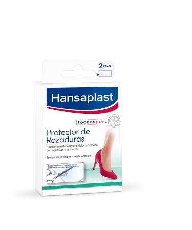 Hansaplast Protector de Rozaduras Ap sitos Adhesivos Para Un Alivio Inmediato del Dolor Ap sitos Transparent Anti Rozaduras Y Anti Ampollas 1 x 2 Unidades