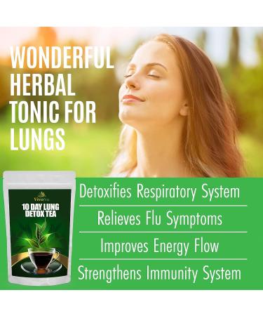 Organic 10-Day Lung Detox Tea for Respiratory Support - Buy Online on GoSupps.com