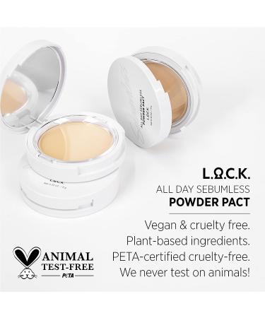 Lock N' Tap All Day Sebumless Powder Pact 01 Light Beige - Silky Finish, Long Lasting Sebum Control, Sun Protection - 0.35oz./10g - Buy Online on GoSupps.com