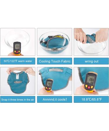 Tineer Pet Cooling Vest for Dogs - Reflective Summer Jacket for Small & Medium Breeds | Ideal for Hiking & Sports (XXL) - Buy Online on GoSupps.com