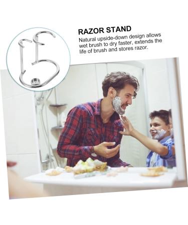 Magiclulu 3-in-1 Razor Holder & Brush Organizer - Men's Shaver Kit | Premium Safety Razor & Zinc Alloy Bracket for Efficient Shaving - Buy Online on GoSupps.com