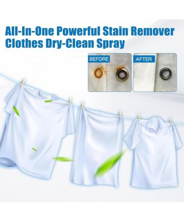 No-Wash Laundry Spray Spot Remover for Clothes Tough Stains Cleaner for Cleaning Food Fabric Stain Remover 120ml Clothes Dry Cleaning Spray for Removes Oil Paint Blood and Pet Stains - Buy Online on GoSupps.com