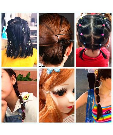 Tesvyns 1500pcs Mini Clear Hair Rubber Bands - Non-slip Elastic Hair Ties for Girls - Buy Online on GoSupps.com