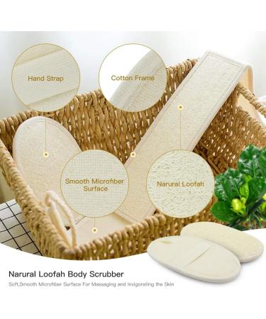 Loofah Exfoliating Back Scrubber for Men and Women - 31.5 Length 4 Width - Deep Clean and Relax Your Body - Buy Online on GoSupps.com