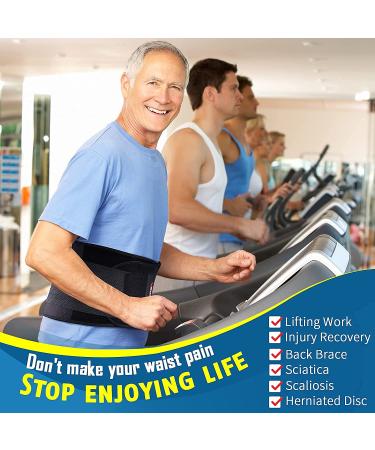 FEATOL Gel Pack Back Brace Lumbar Support for Back Pain Relief - Heat & Ice Gel Pack - Large/X-Large Size - Black - Buy Online on GoSupps.com