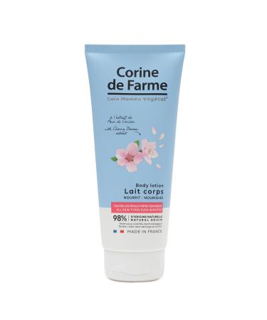 Corine de Farme - Nourishing Body Lotion with Cherry Blossom Extract - Moisturizes, Nourishes, Soothes - All Skin Types - 98% Natural Ingredients - Made in France - 200ml