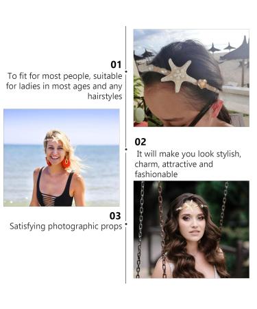 Mussel Pearl Headband | Beach & Mermaid Hair Accessories - Elastic Shell Hair Band - Buy Online on GoSupps.com