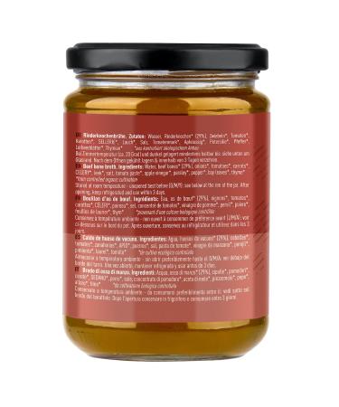 Jarmino Organic Bone Broth - 12x350ml Beef Broth with Collagen & Protein | Pasture Raised | Natural Alternative to Collagen Hydrolysate & Capsules - Buy Online on GoSupps.com