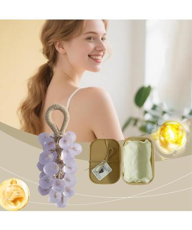 Grape Soap - Herbal Moisturizing Cleanser Fruit Moisturizing Cleanser | Natural Fruit Soap for Bathroom Shower Travel Kitchen Body Hand Foot Elbow Rod - Buy Online on GoSupps.com