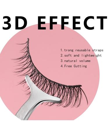 Teenitor Natural Look Wispy Mink False Eyelashes Pack with Applicator - Buy Online on GoSupps.com