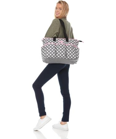 Disney Unisex Baby Diaper Bag & Changing Mat | Minnie Mouse Polka Dot Print Stylish & Functional Baby Gear - Buy Online on GoSupps.com