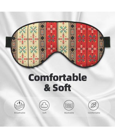 Navaho Style Unisex Sleep Eye Mask | Soft Comfort Travel Eye Shade for Yoga & Shift Work - Buy Online on GoSupps.com