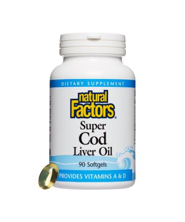 Natural Factors Super Cod Liver Oil 90 Softgels