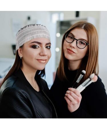 100 Pieces Disposable Spa Headbands Soft Non-Woven Facial Hair Band Elastic Facial Head Wraps Cloth Stretch Skin Care Makeup Sauna Washing Face Supplies for Women Girls (White) - Buy Online on GoSupps.com