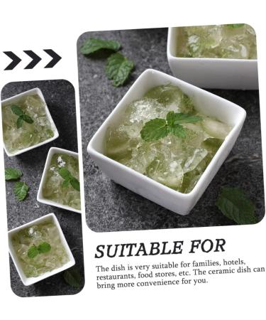 Alipis 2pcs Square Sugar Bowl Appetizers Dip Bowls Appetizer Dish Small Seasoning Plate Cold Dish Condiment - Buy Online on GoSupps.com