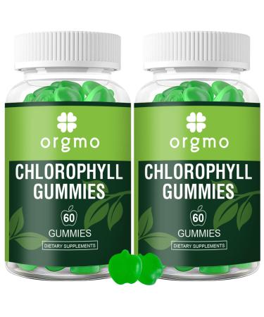 Chlorophyll Gummies - Sugar Free with Unfiltered ACV & Vitamin D  Energy Boost | Immune & Digestion System Support | Internal Deodorant | Skin Care, Vegan, Non-GMO, 2Pcs/120ct 60 Count (Pack of 2)